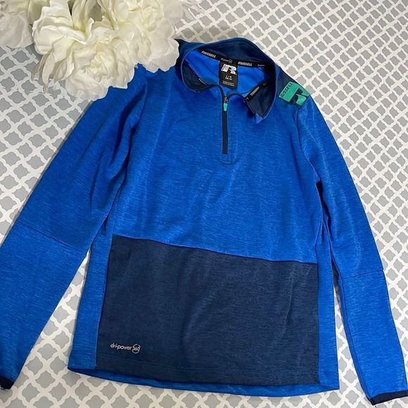 Russell Athletic Other - Russell Athletic blue Reflective Dri Power Pullover boys size large (10-12)